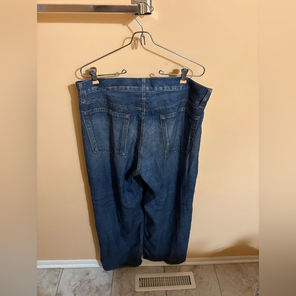 Rag & Bone Miramar Tencel Faux Denim Liquid Jean Wide Leg Pants - Picture 4 of 7